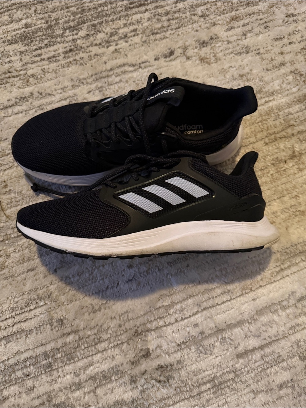 adidas Black and White Athletic Sneakers
